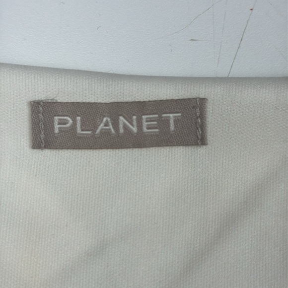 Planet Elegant Cream Lace Short Sleeve V-Neck Top - Picture 4 of 8